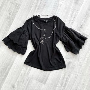 Bolero sleeve cotton top